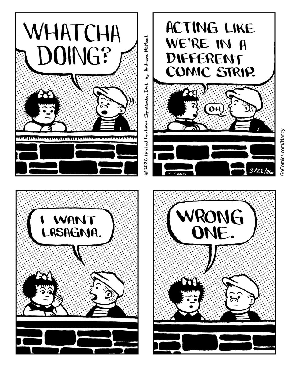 Nancy Comics by Ernie Bushmiller tweet media