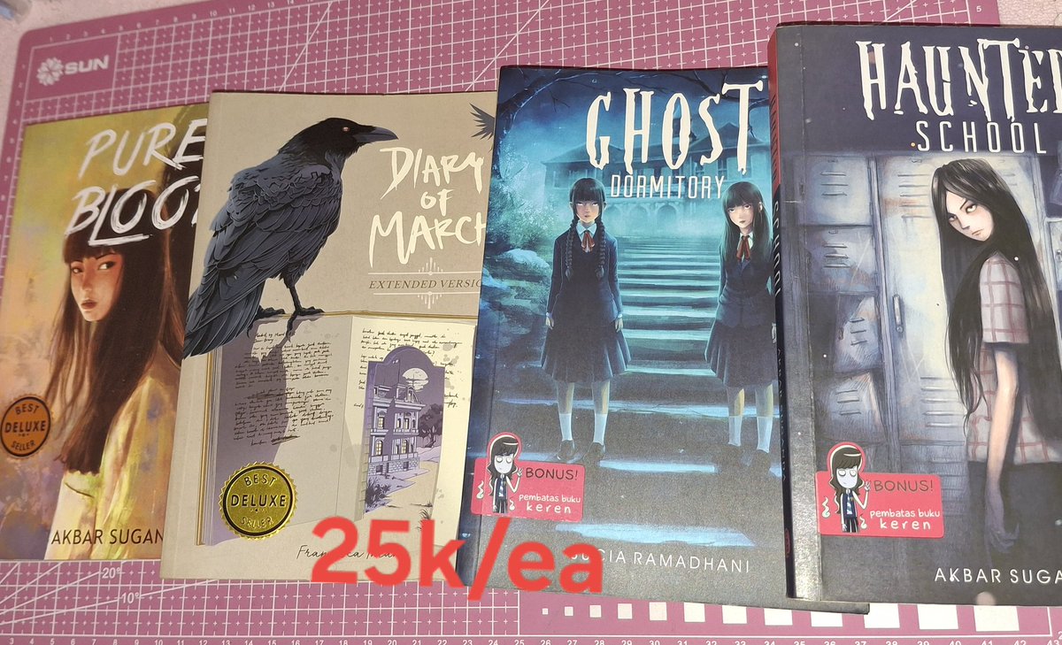 mcaronnue's tweet photo. WTS novel preloved fantasteen
Good condi, tanpa coretan, lipatan
Minus kertasnya sedikit menguning

Mt after dm https://t.co/rXPRob4Fw2