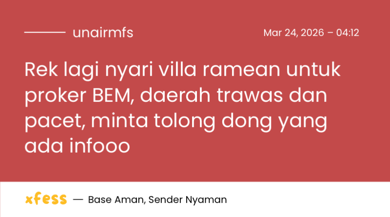 UNAIR MENFESS (SEMUA BISA KIRIM MENFESS!) tweet media