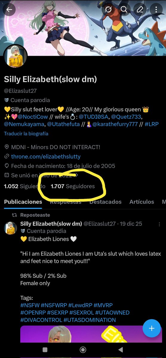 Silly Elizabeth(slow dm) tweet media