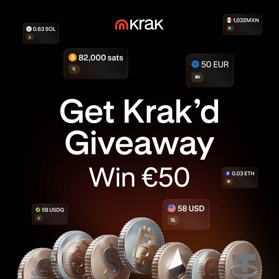 10 winners. €50 each. Your odds are looking pretty good this week.

1️⃣ Follow <a href="/Krak/">Krak</a> 
2️⃣ Repost this post 
3️⃣ Request €50 from <a href="/Krak/">Krak</a> in the app

Tap in 📲 m.krak.app/Qq7r/eiab8qav

#GetKrakd