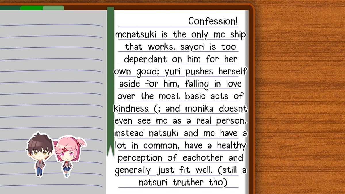 Doki Doki Literature Club Confessions tweet media