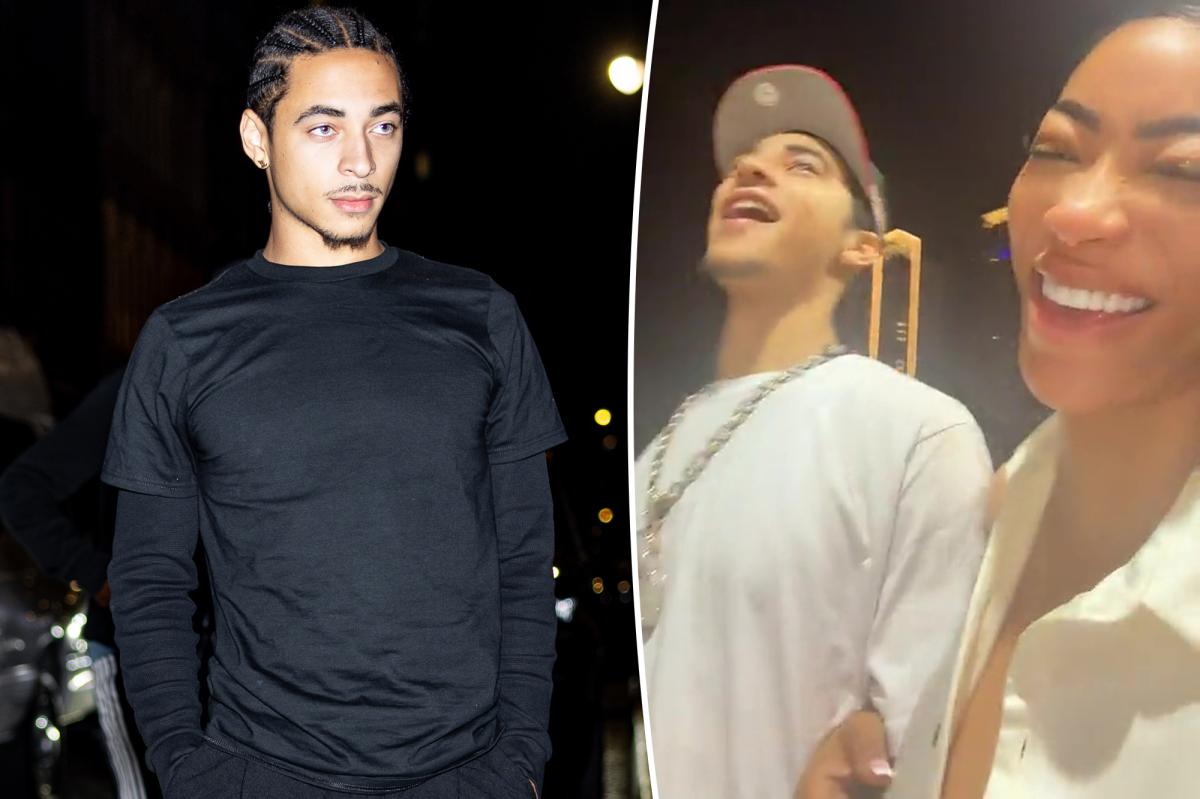 PageSix's tweet image. Solange’s son Julez, 21, seen cozying up to reality star older than his famous mom trib.al/2kSLErw