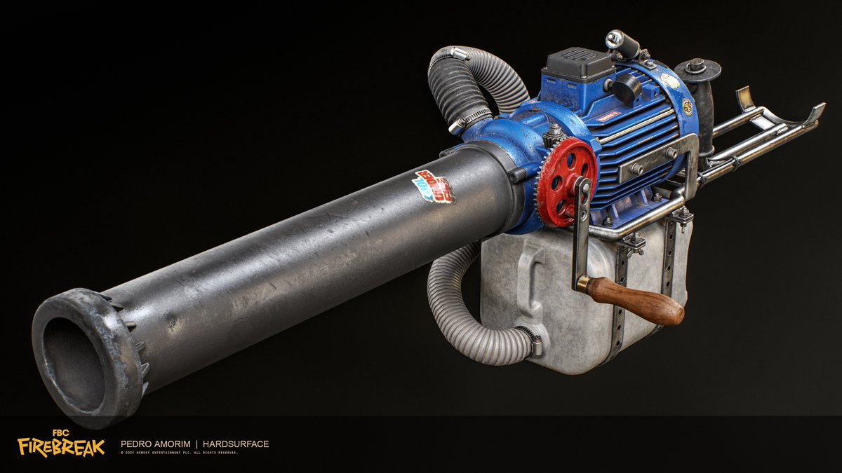 Finally rendered the blob lobber tool from FBC: Firebreak. Also on artstation: artstation.com/artwork/DL0EER