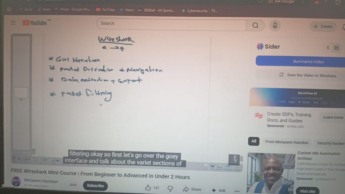 anenejoshua2's tweet photo. Wireshark Forensics.

Moving from "watching" to "extracting" today.

The Wins:
Artifacts: Successfully pulled images/text files directly from the traffic.

@TechSphereAcad @cyberjeremiah @ireteeh 
#Wireshark #CyberSecurity  #PacketAnalysis #learningWithTS https://t.co/UhPc5A0oUs
