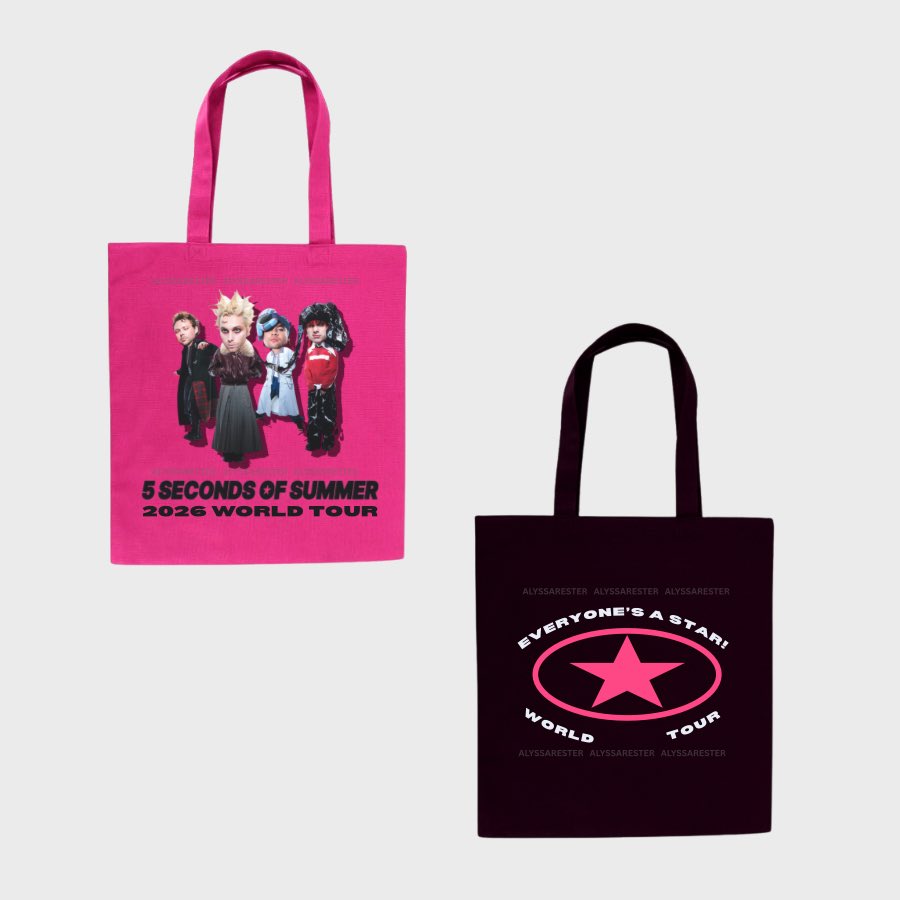 alyssarester's tweet image. ⭐️Everyone’s A Star!⭐️ tour merch concepts designed by me that i am obsessed with!

#5SOS #EveryonesAStar @5SOS