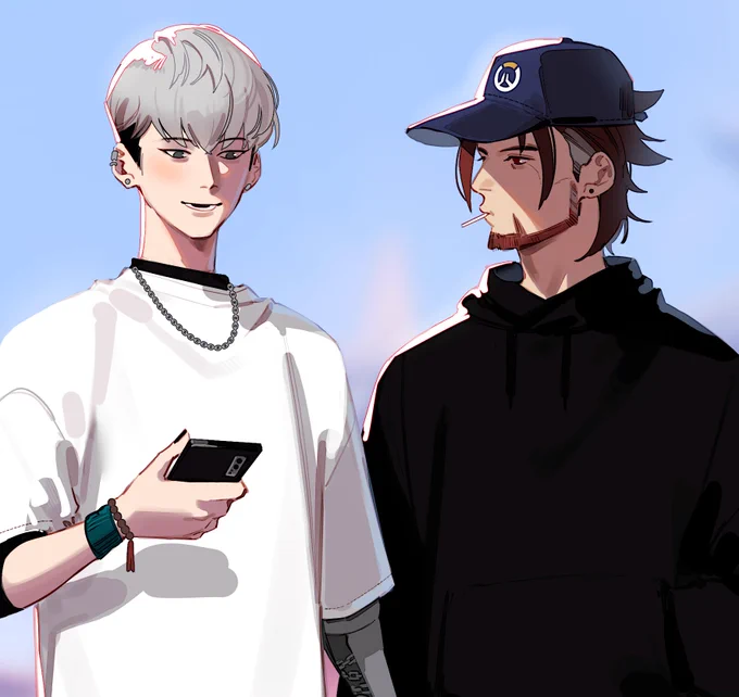 casual style (I just wanted an excuse to draw emre in leggings tbh) #emre #mizuki #mizure