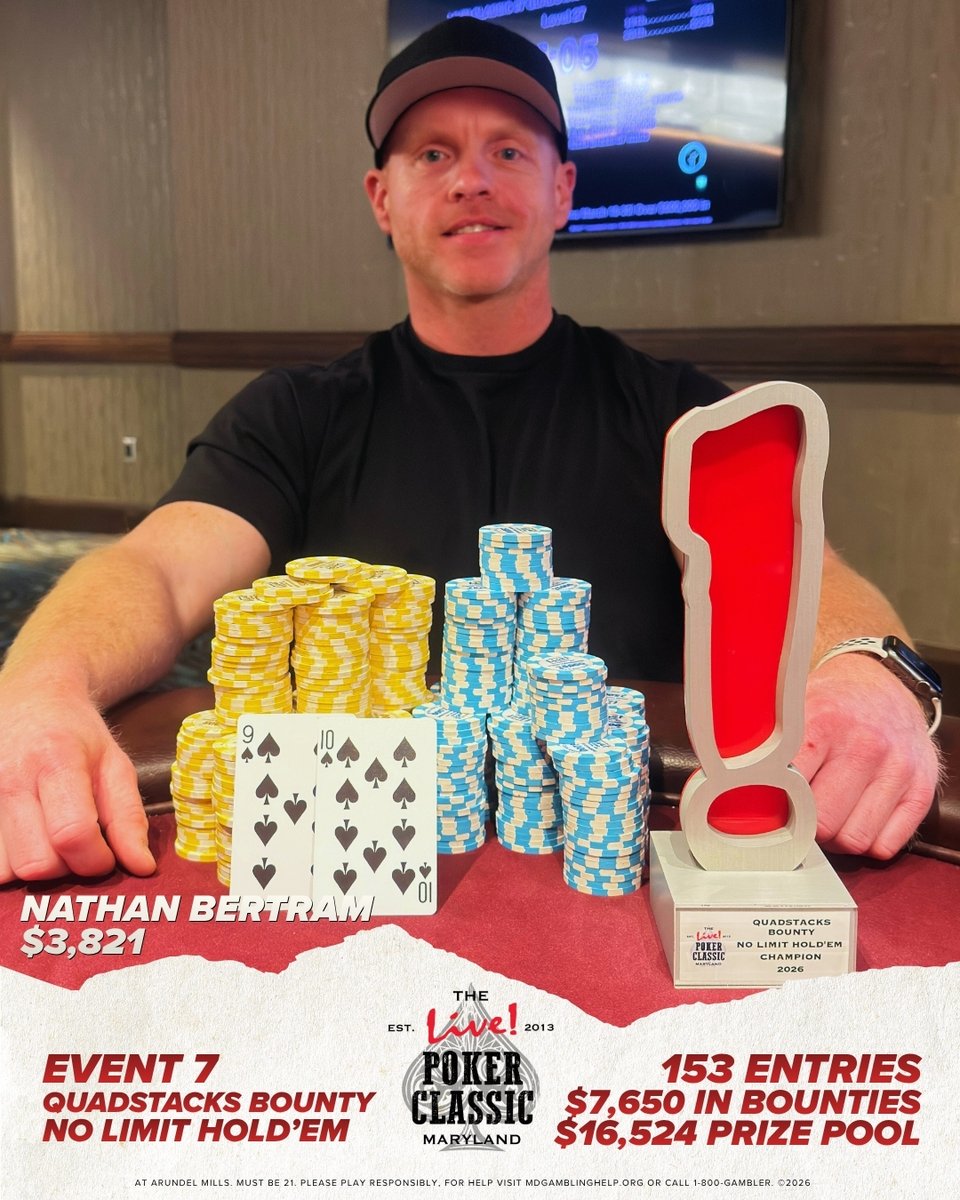 Live! Poker Room Maryland tweet media