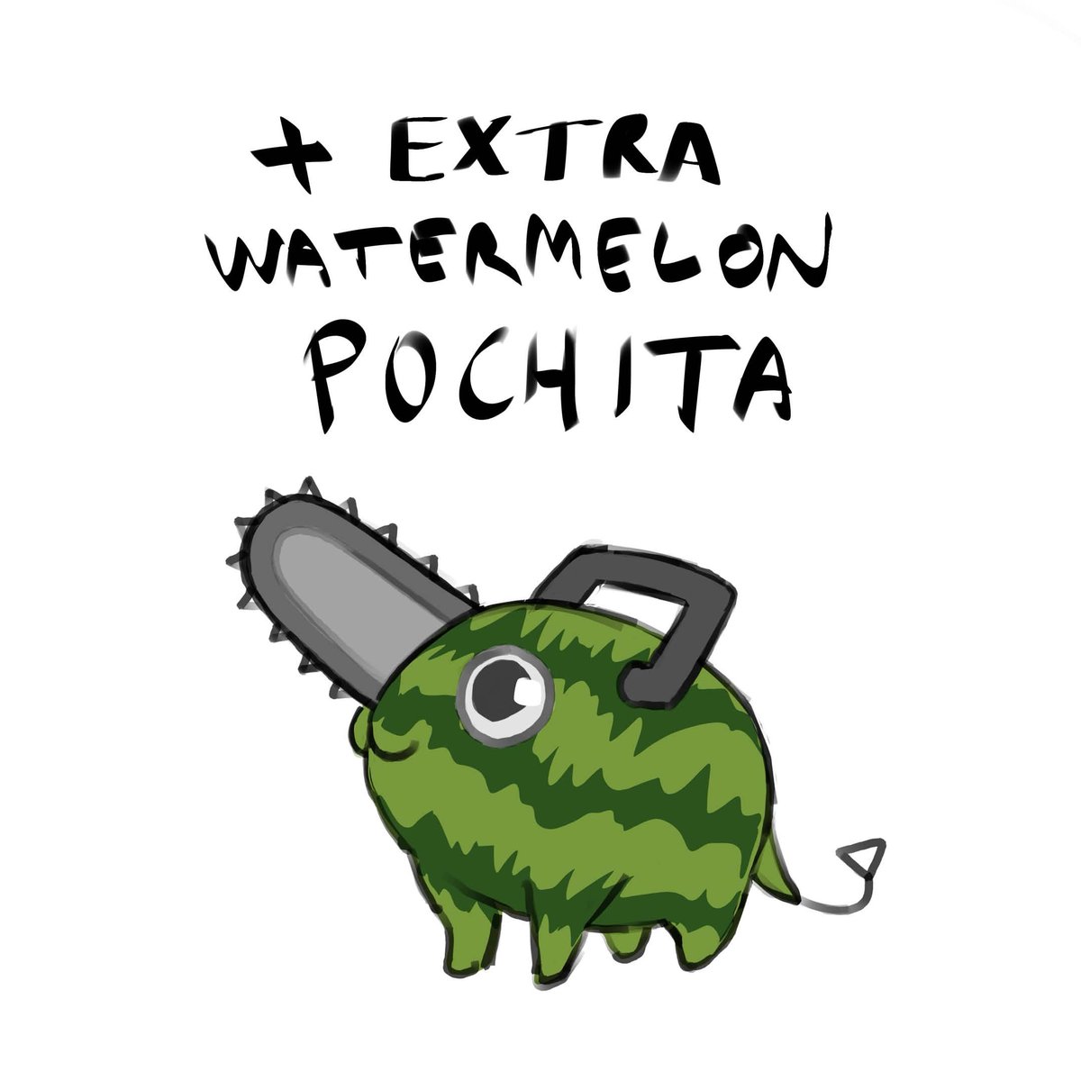 utotutto's tweet photo. Watermelon trend w/ denji 
Freaky ahh trend smh https://t.co/sjHWI5Gg9m