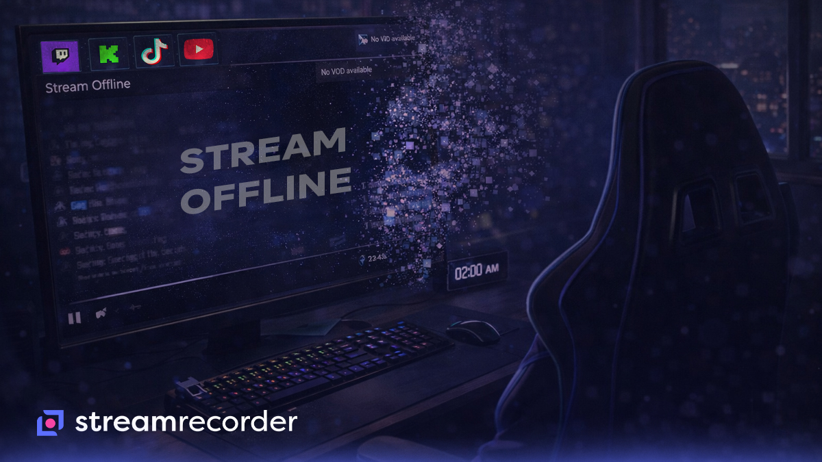 Stream_Recorder's tweet photo. Imagine waking up one day and livestreaming is just... gone. No more late-night Twitch hangs, no spontaneous Kick parties, no TikTok lives popping off at 2am, no YouTube premieres with chat flying. Creators move on, platforms shift priorities or shut down features, VODs expire or get wiped, and all those moments vanish like they never happened.

Kinda wild to think about, right? We've seen bits of it already — muted audio killing VODs, short expiration times, rare one-offs never archived. That's why we built StreamRecorder: to quietly grab those lives in the cloud the second they start, so at least you (or future you) can go back if you want.

Free to try, add a streamer or two, no setup mess, watch recent ones in 720p whenever. If livestreaming ever fades, at least the stuff you cared about isn't lost forever.

What would you miss most if lives stopped tomorrow? Your go-to streamer’s chill vibes? Big events? Random chaos?

https://t.co/8dHsJglkfY