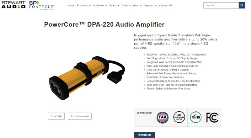 intlsalesnet's tweet photo. 🌟 #StewartAudio's DPA-220 is TAA compliant &amp; made in the USA!

The #PowerCore DPA-220 Series is built from the ground up to deliver exceptional sound in any space--conference rooms to coffee shops. 
https://t.co/ZOluvOX2Ty

For opportunities in your country: sales@intlsales.net https://t.co/UO6MR4jLW1