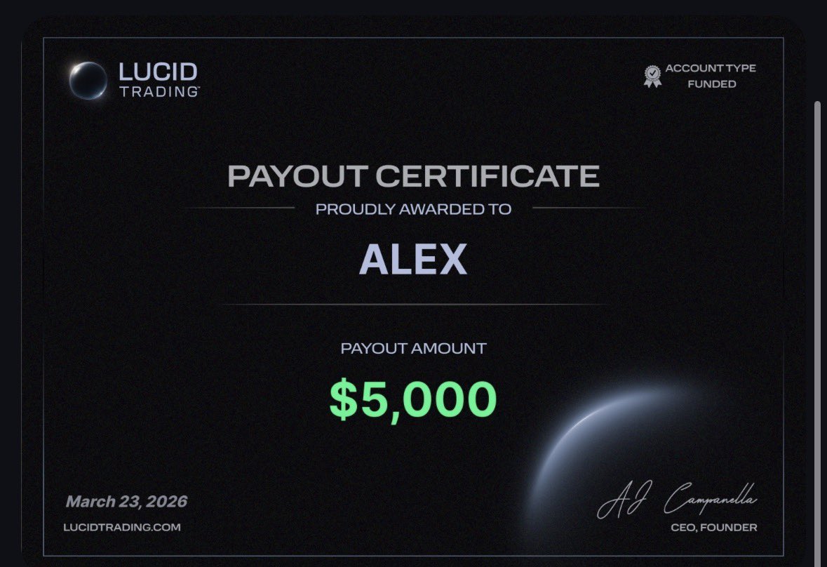 Another week, another payout. Aiming for the $7500 by Friday