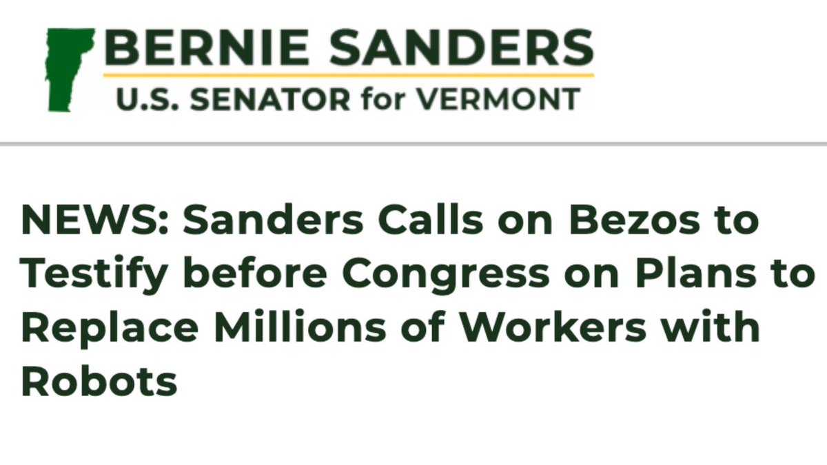 Sen. Bernie Sanders tweet media