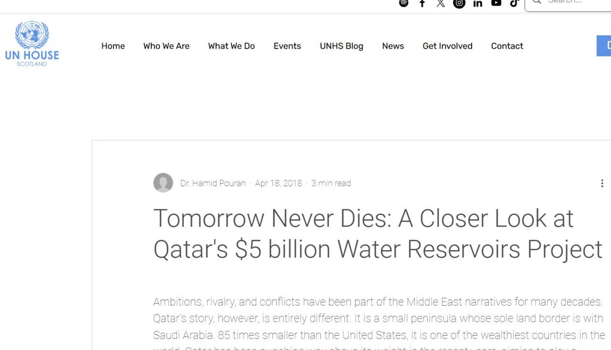 HPouran's tweet photo. Eight years ago, I wrote this piece on Qatar’s strategic water reservoirs project. Looking back, the message still stands: water infrastructure is not only about engineering, but also resilience, security, sustainability, and long-term planning.
 https://t.co/BeB2OEgbKa https://t.co/UovwmO4oFu