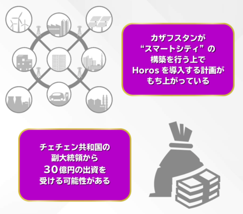 ネクストレベル社の河原由次さん（<a href="/i_am_kawa_chan/">河原 由次/NEXTLEVELGROUP</a>）は、2020年頃にICOを実施した仮想通貨 #Horos の主要メンバーです。

180倍高騰案件と銘打って、チェチェン共和国の副大統領と交渉しているとか。

そもそも、チェチェン共和国に副大統領って役職は存在しません。大嘘です。