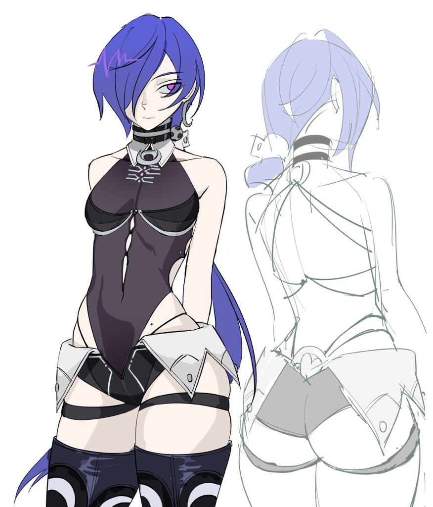 slight promeia redesign for fun
love her BUT wish the bra cup wasn’t that round and of course…those damn diaper shorts 
other than that she’s one of the best designs in the game for me
#zzz #Promeia