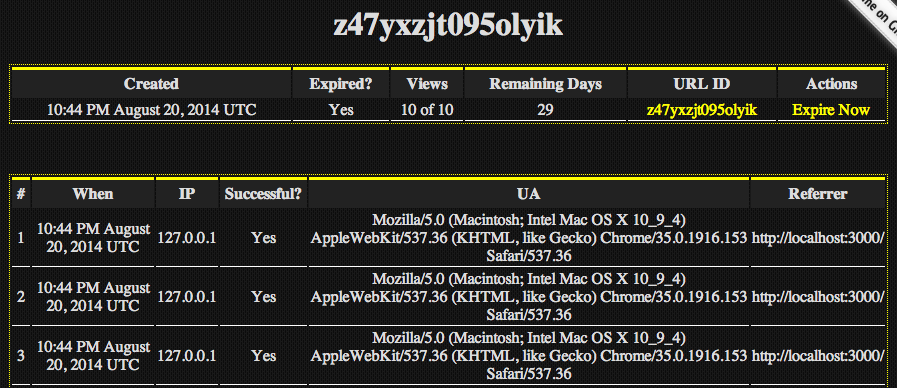 Password Pusher tweet media