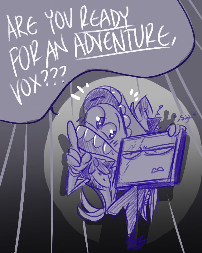 faeymouse's tweet image. I got a lot of folks asking me to draw them together in the doodle requests, and like I get it now. I see the light 

#doodles #tadc #hazbinhotel