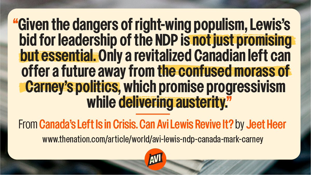 Avi Lewis tweet media