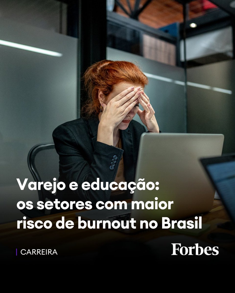 ForbesBR's tweet image. Atividades com forte contato com o público e ritmo intenso, como varejo e educação, lideram o risco de esgotamento extremo

Leia mais em: forbes.com.br/carreira/2026/…

(Fotos: FG Trade/ Rawpixel/ Lourdes Balduque/ Klaus Vedfelt/ Getty Images)

#Gestão #SaúdeMental #Trabalho #ForbesBR