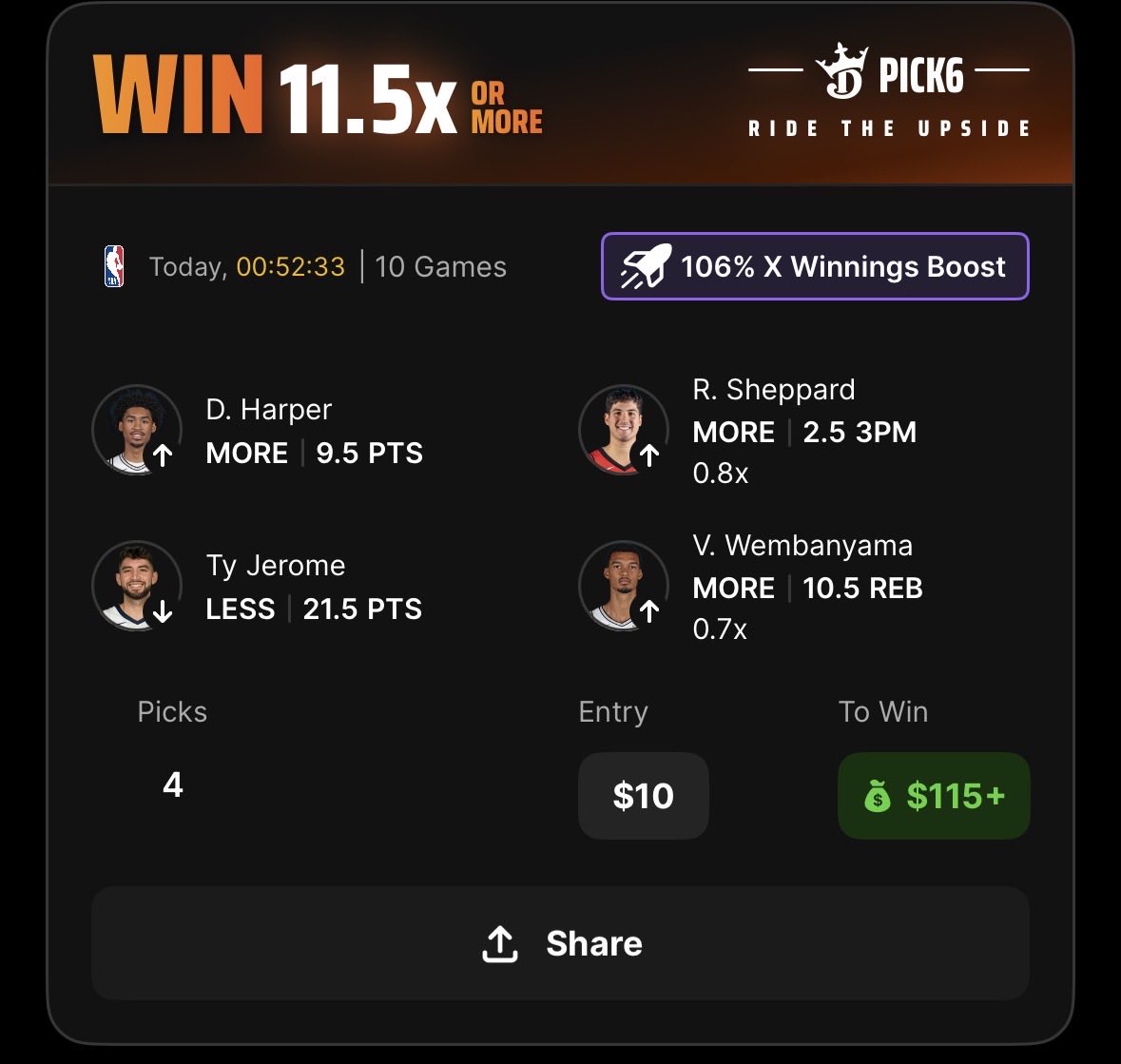 MadnessDFS tweet media