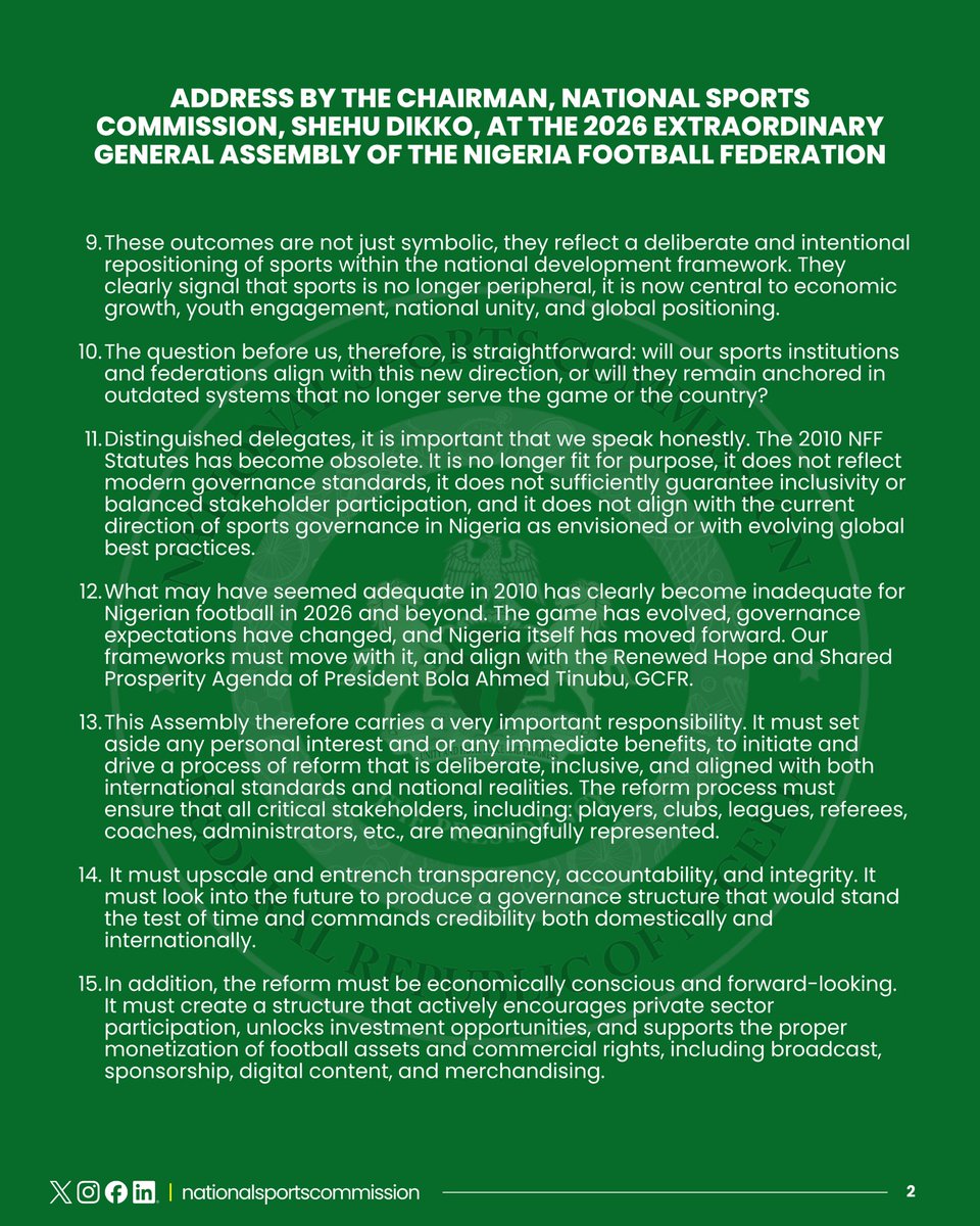 National Sports Commission tweet media