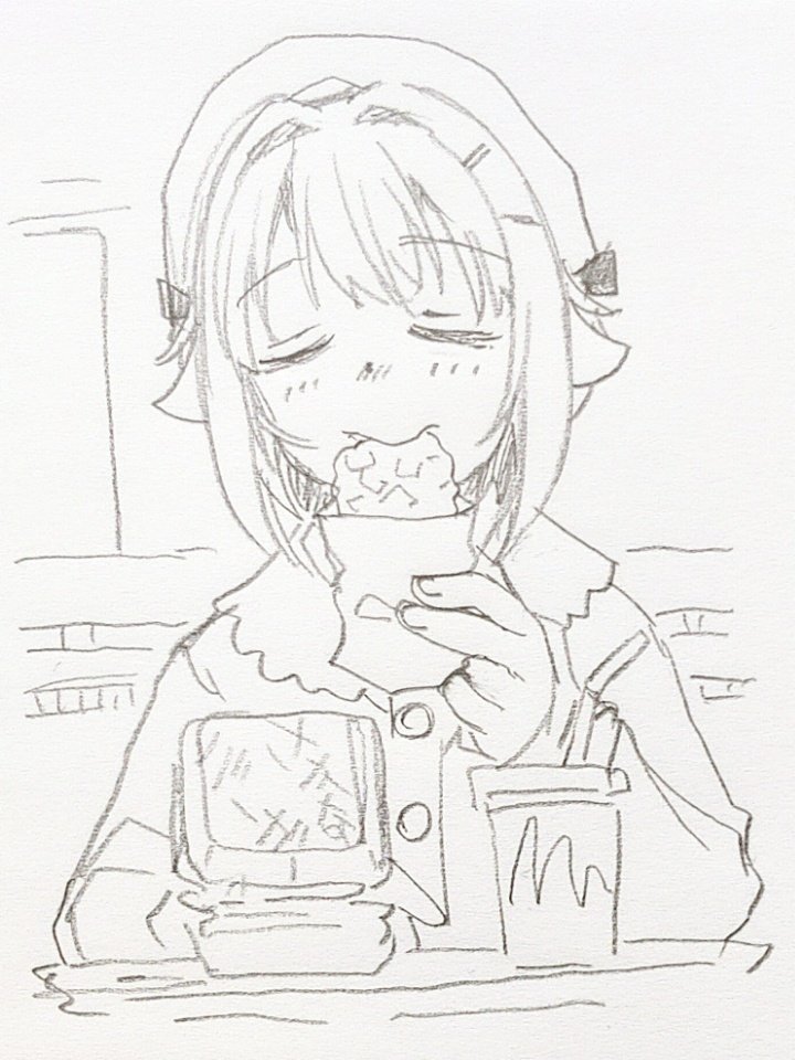 朝イチらくがき幸子
朝のアレについてくるポテト固めたやつ、おいしいですね 