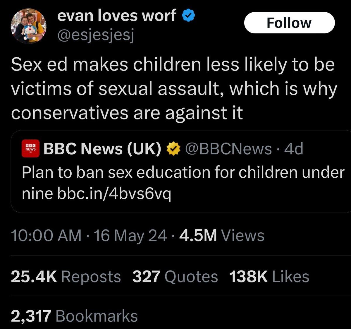 Insane Cope tweet media