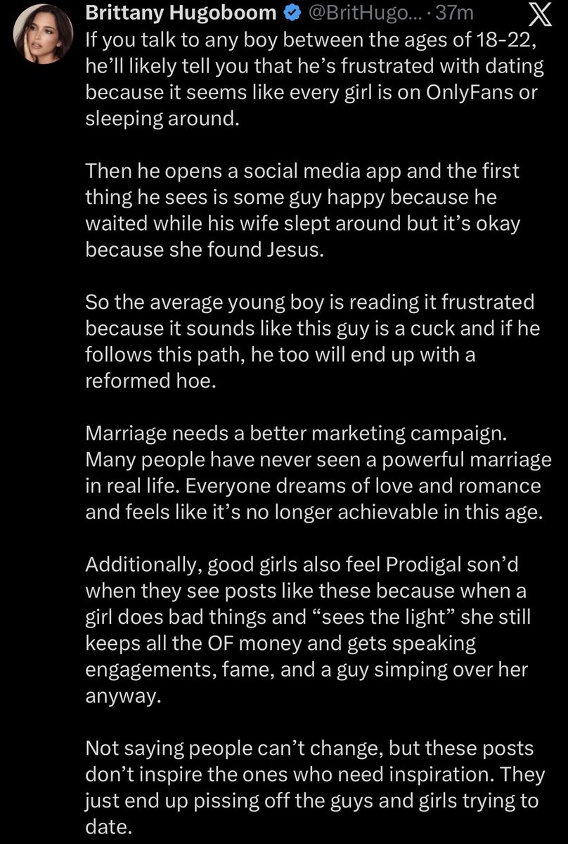 JF_0904's tweet photo. @farmingandJesus Wow talk about being pharasitical and judgemental. Lizzie I’m sorry to say ur just very out of touch with the modern dating market https://t.co/IniGlnyk1s