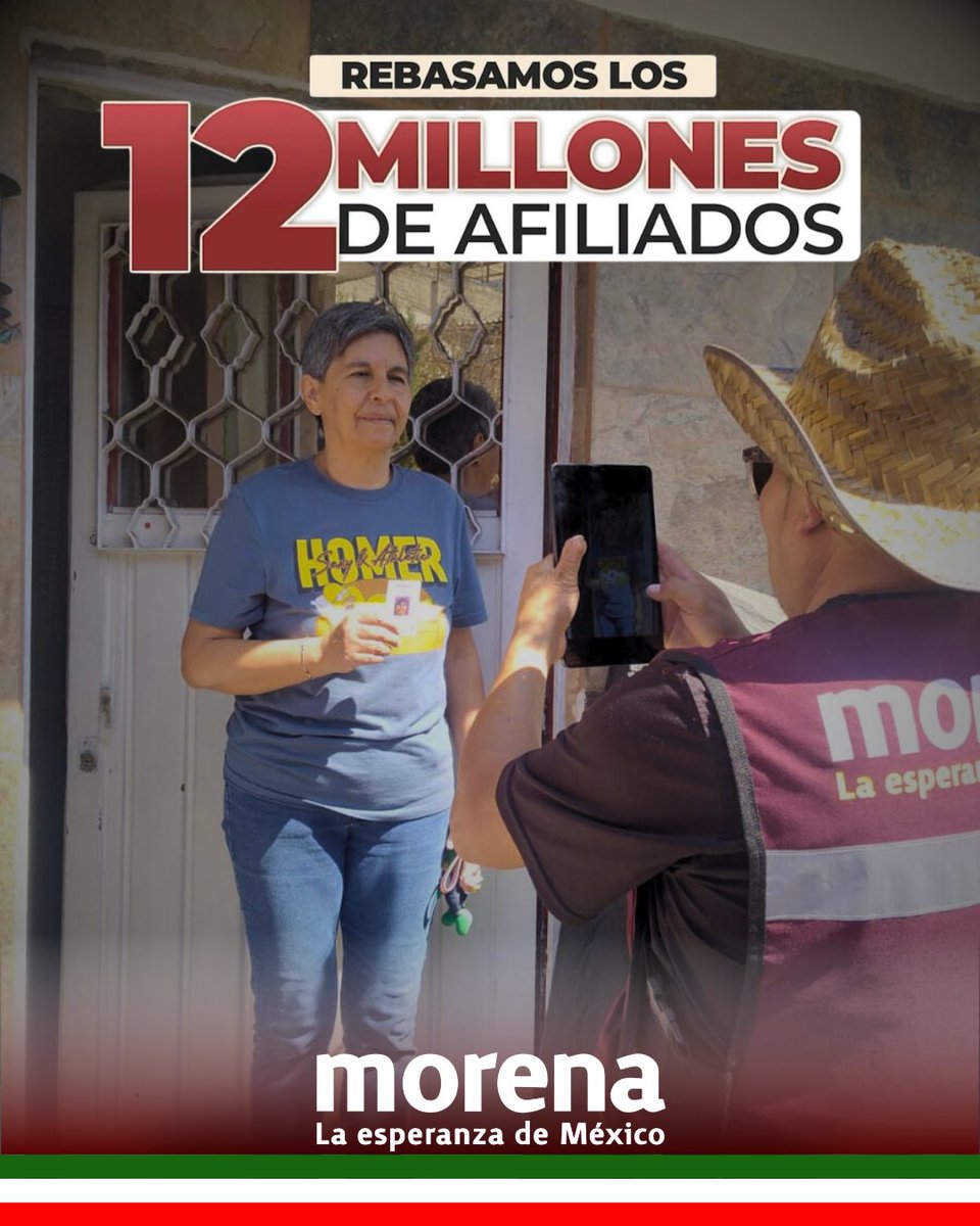 AmorPorAOof's tweet photo. ¡En Álvaro Obregón la esperanza no deja de crecer! 🚩📈
Con trabajo en territorio y de la mano de nuestra gente, Morena se consolida como la fuerza número uno. ¡El segundo piso de la Transformación avanza con fuerza en cada colonia! 💪🕊️
#ÁlvaroObregón #MorenaCrece #4T https://t.co/rz6XhtRIZJ