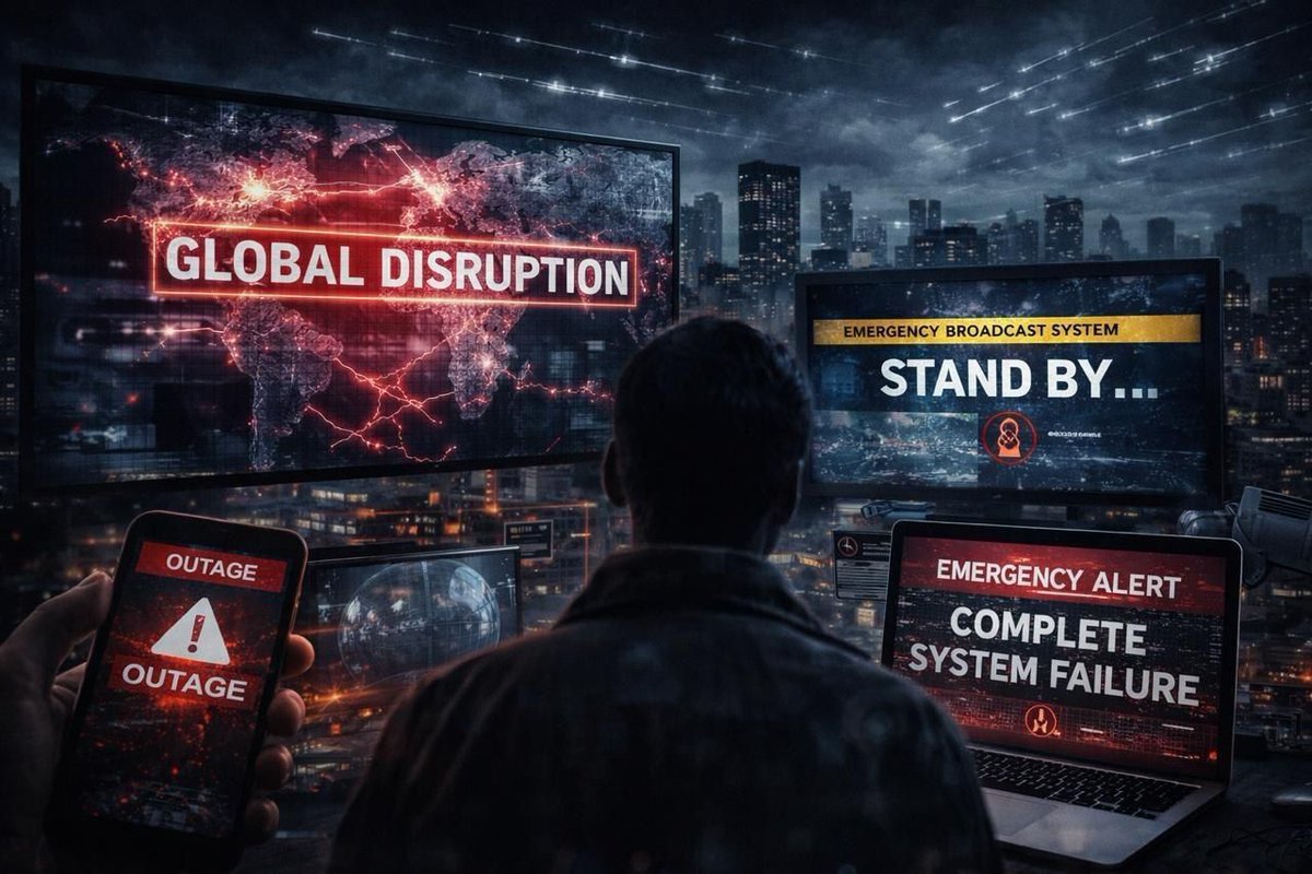 LoomeredStrat_'s tweet photo. ⚠️ CONFIRMED: GLOBAL SYSTEMS ARE SHIFTING IN REAL TIME.

MULTIPLE REGIONS REPORT SIMULTANEOUS SIGNAL FAILURES AND BROADCAST INTERRUPTIONS.

UNEXPLAINED OUTAGES ARE OCCURRING ACROSS INTERNET, MOBILE, AND SATELLITE CHANNELS. https://t.co/TcFsrKZqtB
