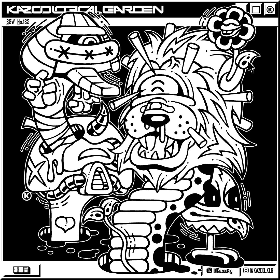 KazooKlg's tweet image. 【　B&amp;amp;W　】 No.183 陽気
#graffiti #sticker #BW Ⓚ
▀▄▀▄▀▄▀▄▀▄▀▄▀▄▀▄▀▄▀▄▀▄▀▄▀▄
