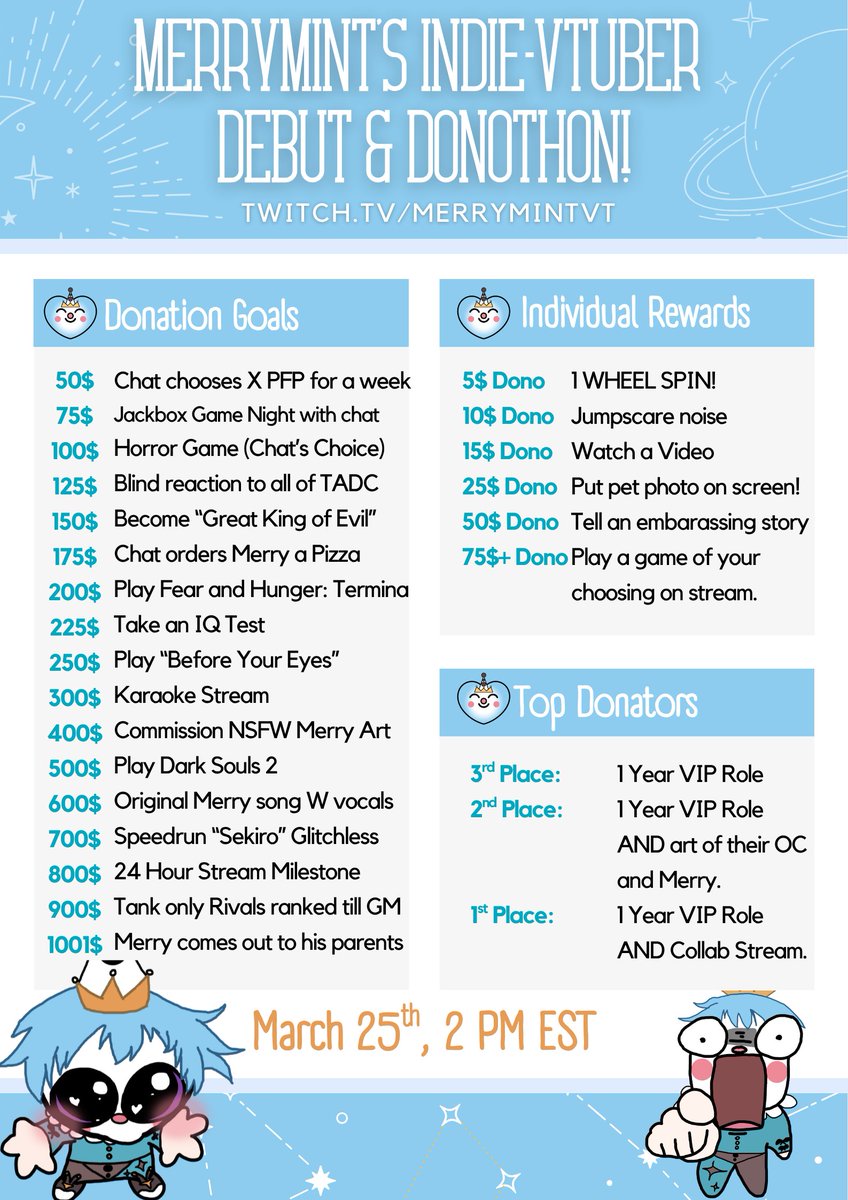 MerryMint 🩵🤡| VTuber DEBUT MARCH 25TH tweet media