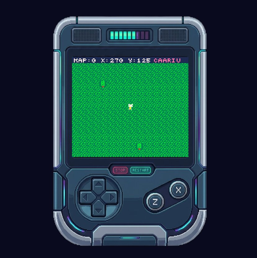 CAARIUNEWS's tweet photo. Building a fantasy console that runs in a single HTML file.128x128 • 16 colors • sprite editor • map editor • SFX tracker • music sequencer code in JavaScriptGames save as PNG cartridges (data hidden in the pixels)#gamedev #indiedev #pixelart #fantasyConsole #javascript https://t.co/5HvhGpf6Ns