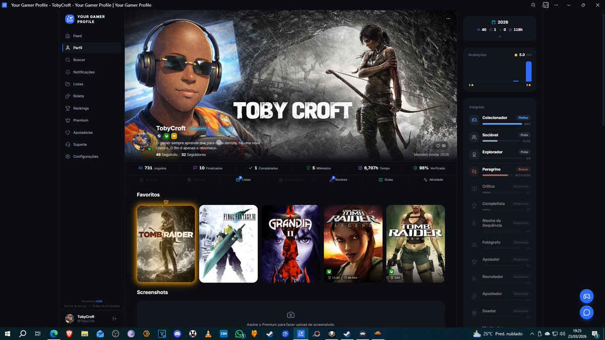 Tá Ficando Bonito!!! <a href="/YGPsocial/">Your Gamer Profile</a> 

meu perfil - yourgamerprofile.com/TobyCroft