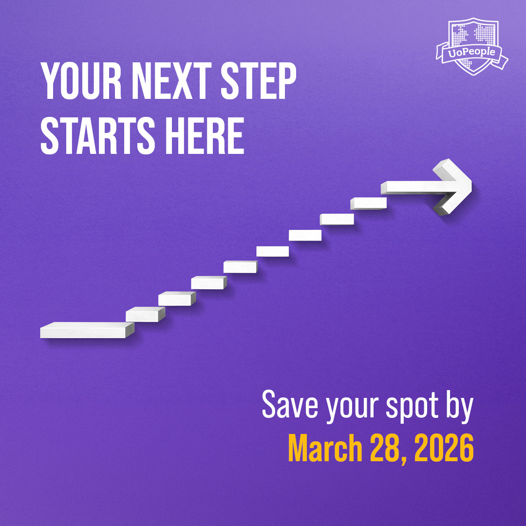 UoPeople's tweet image. Your next step starts here 🎓 Don’t wait to move forward secure your place and take the next step toward your goals Apply by March 28, 2026 UoPeople.edu ✨💜 #UoPeople #HigherEducation #OnlineLearning #ApplyNow