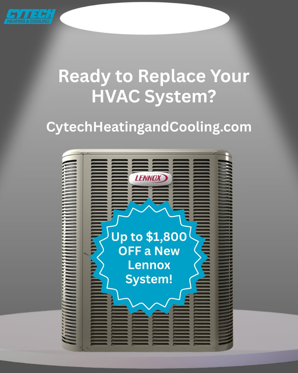 cytechheating's tweet photo. Does Your HVAC System Need to Be Replaced Before The Heat Hits?

Save up to $1,800 a highly efficient, new Lennox system with Cytech Heating and Cooling!

https://t.co/UK2B5Z449g
(956) 553-3265

#sanjuantx #altontx #uppervalleytx #hvacdeal https://t.co/k09VuEf0Bl
