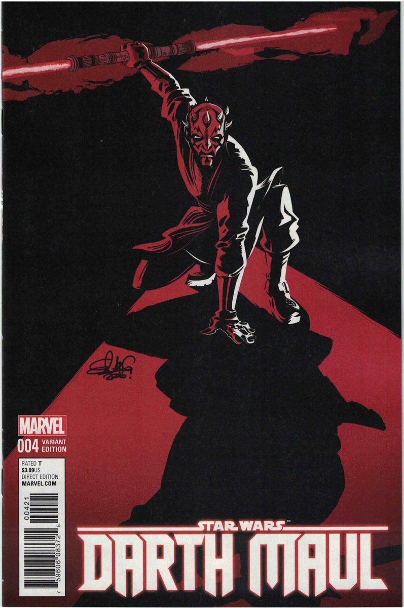 duelingwithfate's tweet photo. Cover illustration by Elsa Charretier for Darth Maul (2017) #4 https://t.co/IgEb2YzwYn