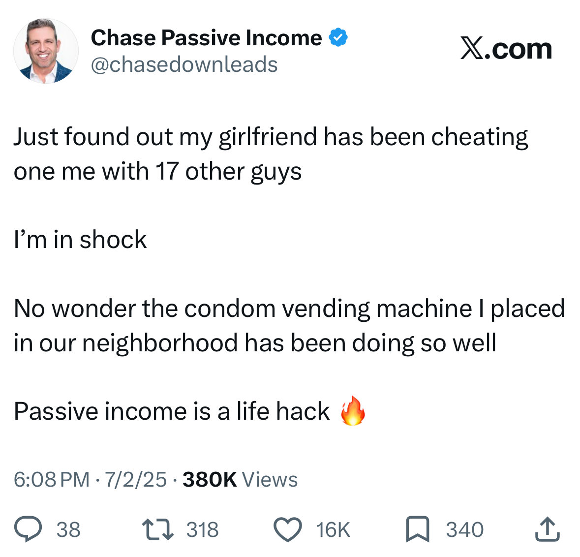 Chase Passive Income tweet media