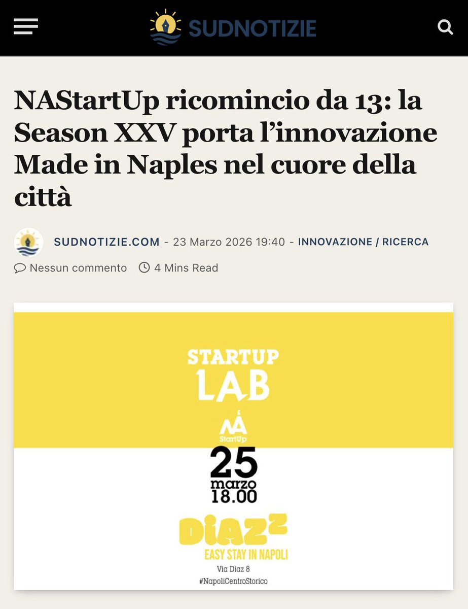 NA StartUp tweet media