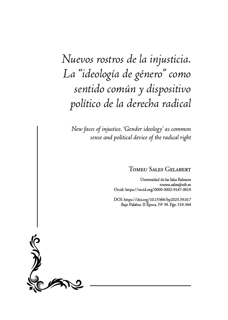 Revista de Filosofía BAJO PALABRA tweet media
