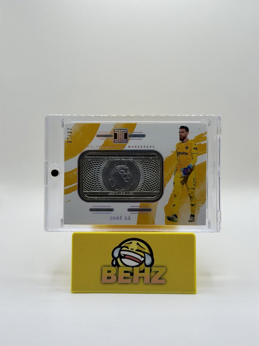 Panini Wolves José Sá - Panini Impeccable 23-24 - 1 Troy Ounce Silver Bar - 37/37 ...
