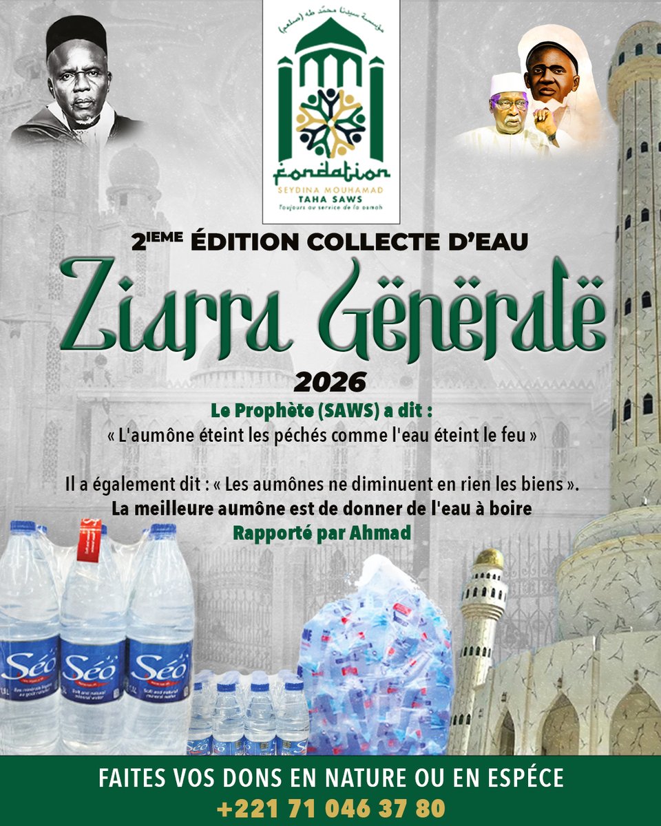 Fédioum adjo guaw ngua si MBAYE
Dilenn niane nguenn BARKÉLOU si collecte d'eau bi dieum si ZIARRA GÉNÉRALE Serigne Babacar SY RTA

Maximum de partage s'il vous plait
<a href="/Mrthread4/">Historien</a> <a href="/MamadouIbnAbdal/">Mamadou Ibn Abdallah⭐️⭐️🇸🇳</a> <a href="/talibecheikh221/">🇸🇳 Cheikh 🇸🇳</a> <a href="/1talibe_cheikh/">Anthropologue Tidjâne 🇵🇸 ۩</a> <a href="/ballkhawmi3/">Balkhawmi Talibe. S. Maodo Sy Dabakh</a> <a href="/Jeune_T_Cheikh/">Jeune Talibe Cheikh Yi</a> <a href="/pepegueye/">CAP 🥹🫶🏽❤️😍🥰</a> <a href="/amiral_bgm/">Amiralbgm Pedri 🇸🇳🇪🇸</a>
