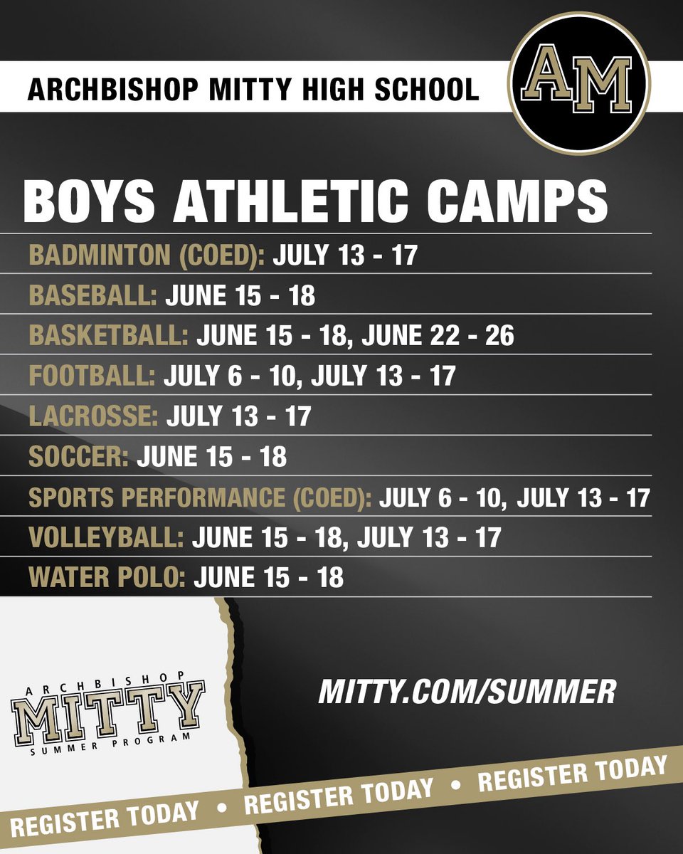 AMHSAthletics's tweet photo. Register for our Summer Camps! 
https://t.co/O3DQTOmnYi https://t.co/eVYuplyqjX