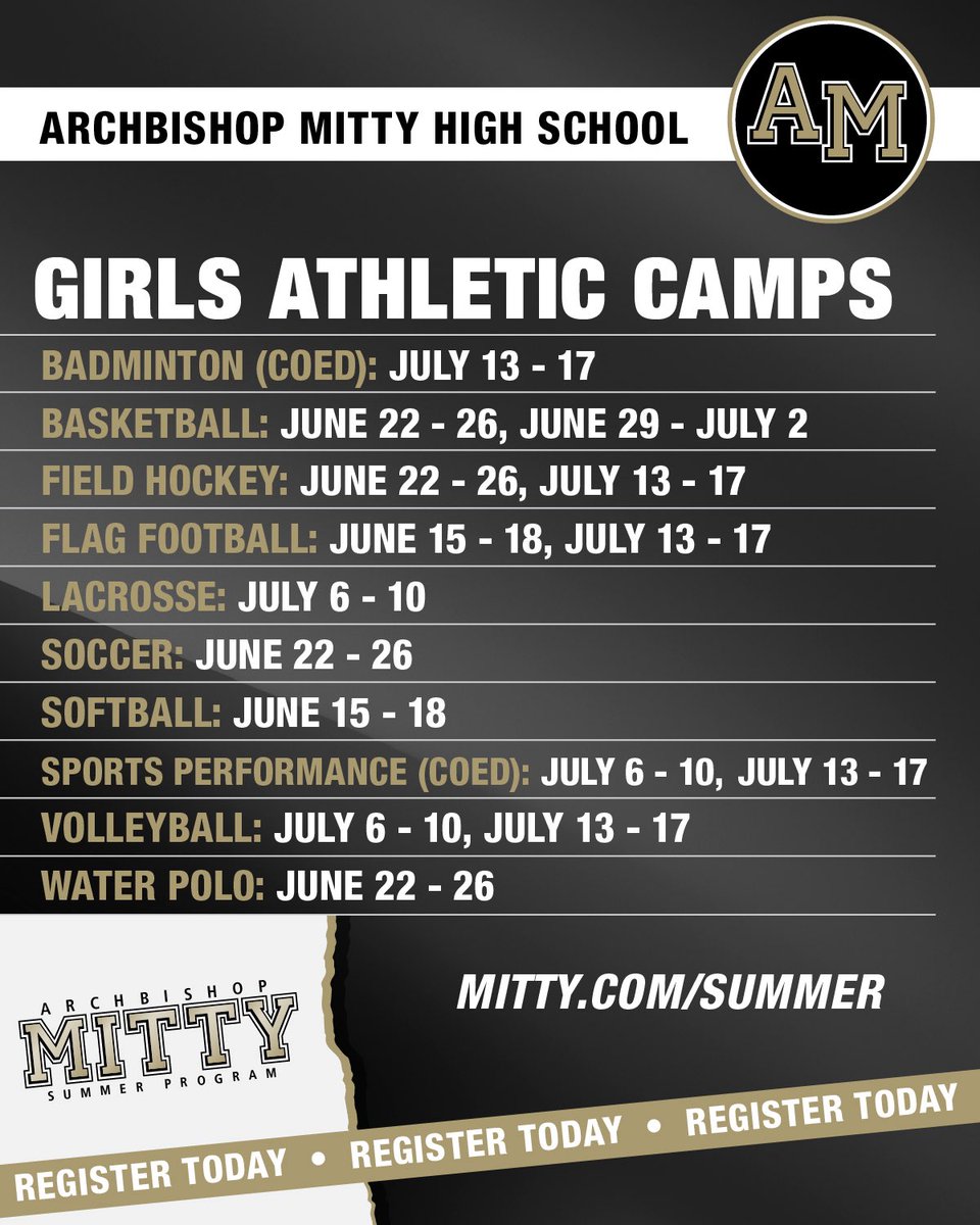 AMHSAthletics's tweet photo. Register for our Summer Camps! 
https://t.co/O3DQTOmnYi https://t.co/eVYuplyqjX