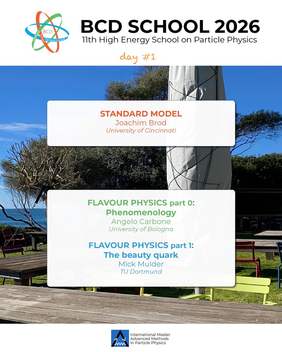 imapp_in's tweet photo. The 11th edition of BCD School has officially begun!
IMAPP students from 2025/2027 intake will be guests of @IES_Cargese for the whole week to follow the lectures of professors from all over Europe on the theme of #highenergy #physics. https://t.co/BngQ6kTN0F