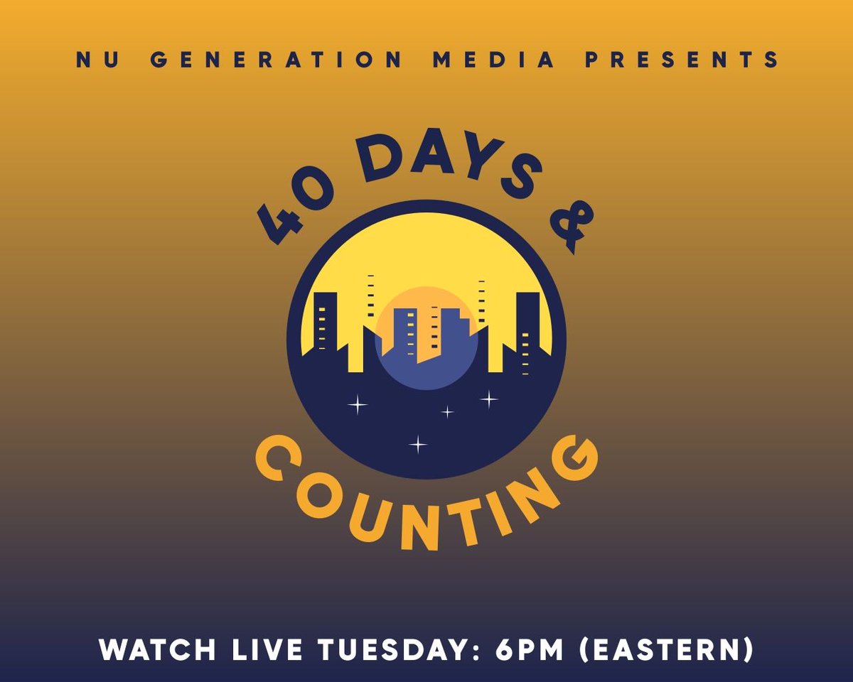 EJ_Stewart's tweet photo. NEW: "40 Days & Counting" begins this week! 

If you loved my "40 Days & 40 Nights" run, this show  serves as the spiritual continuation of the series. 

Catch me LIVE every Tuesday at 6pm & Friday at 8am talking sports & pop culture!  

The show streams live from the @NuGenerationPod YouTube channel, and my X and IG accounts