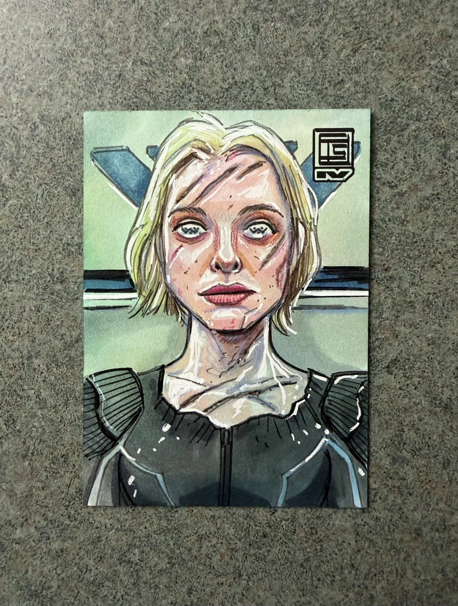 TimShinn73's tweet photo. March of the Robots
Day 27
Thia
For each day in March, I’ll post a robot themed sketch card. Each day’s card is available to claim. $40 each plus shipping.
Message to claim.
I’m also taking robot sketch card commission requests.
#sketchcards #thia #predatorbadlands https://t.co/IhMnopwxGg
