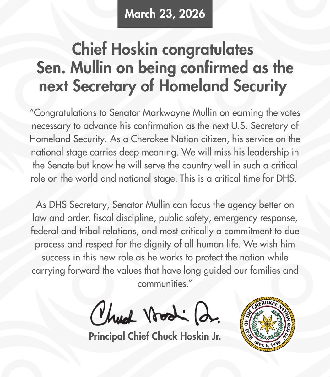 Cherokee Nation tweet media