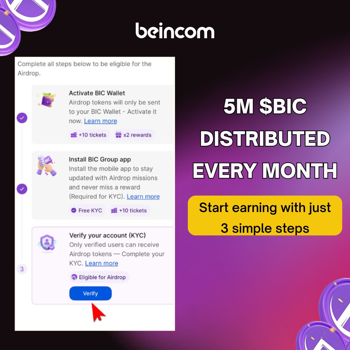 Beincom Official tweet media